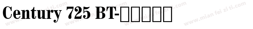 Century 725 BT字体转换
